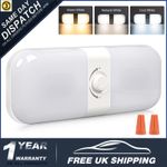 Dimmable 1700LM 3 Color Light Interior 120Led Ceiling Dome Lamp 12-24V RV Camper