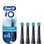 Oral-B iO Ultimate Clean Replacement Toothbrush Heads Electric Pack of 4 - Black