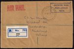 Niue 1978 Official Mail Registered Cover w/boxed OFFICIAL PAID POST OFFICE NIUE