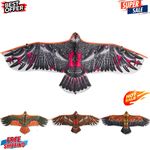 1.1M Eagle Kite with 30m Line Large Flying Bird Kite for Kids Outdoor Fun
