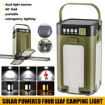 LED Portable Camping Torch Rechargeable Power Bank Lantern Night Light Tent Lamp