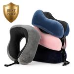 Memory Foam U-Shaped Neck Pillow Travel Flight Soft Head Rest Support Cushion UK