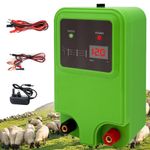 Electric Fence Energiser 10km Range Battery Powered 12V Mains Powered UK New