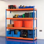 Racking Solutions Heavy Duty Racking Shelving Unit 4 Tiers 400KG UDL per Shelf