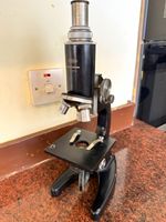 Meopta Vintage Metal Microscope Made in Czechoslovakia Serial No. 219772