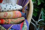Kantha Quilt Indian Vintage Reversible Handmade Blanket Wholesale 10 Pcs Lot