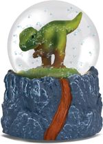 Water Globe - T-Rex from . Decorative Snow Globe Ornament with Dinosaur Figurine
