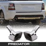 CHROME EXHAUST TAIL PIPE TAILPIPE PAIR FOR RANGE ROVER SPORT DIESEL L320 10-13