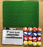 Golf Chipping Game Golf Practice Golf Club & Hitting Mat Chip Sticky Kit Home