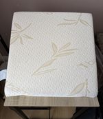 OPTMBOO Bed Wedge Pillow Memory Foam Bamboo Cover Removable Washable 50cm