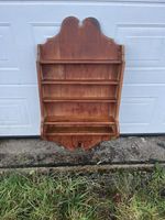 A Victorian Pine Wall Shelf / Rustic Pine Shelf Rack / Pine Spice Rack
