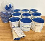 Blue Fez Bairnswear Rugmaking Colour 3 Blue Lot 372 Cut Rug Pure Wool 10 Rolls 