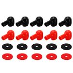 Battery Terminal Cover 10 Pcs Battery Black Red L6-10-31mm