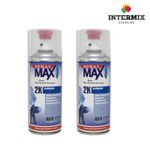 Spray Max 680061 2k Gloss Clearcoat Spray, 2 x 400ml Aerosol for Gloss Finish