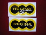 Regina Decals /Stickers (SHAPED) x 2. Size 108mm x 45mm New,