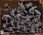 Apocalypse Orc Fantasy Football Team – Resin 3D Printed Miniatures for Wasteland