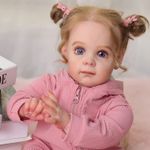 55cm Lifelike Reborn Doll Girl  Realistic Soft Silicone Newborn Baby Doll