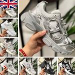 Men Women Round Toe Height Boost Dad Shoes Fashion Platform Sports Trainers