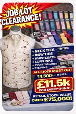 🔥Job Lot  Men’s Formal Wear Accessories 14,450+ items UK Branded