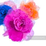 'Priscilla' Giant 25cm Velvet & Organza Millinery Flower Hat Mount 