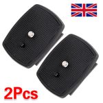 2PCS Tripod Quick Release Plate Screw Adapter Mount Head For DSLR SLR Camera UK