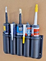 5 Tube Holder, Silicone Sealant Mastic Caulk Adhesive Tubes Van/Workshop/Garage