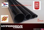 Carbon Fiber Tube Fibre Gloss Twill 3k 8mm to 50mm OD 1000mm Length UK Supplier