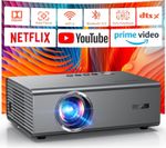4K Smart Projector for Bedroom | 1200 ANSI, Compatible with Netflix & HDR10 | KO