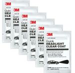 3M: 32516 Quick Headlight Clear Coat 10X More Clarity 4X Longer Lasting - 6 PACK