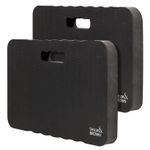 2 x Gardening Thick Kneeling Pad Mat Foam Cushion Mechanic House Garage Black