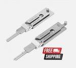 2-in-1 Stainless Steel Key Decoder Locksmith SS001 PRO Lock Repair Tools Kit 1PC