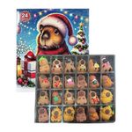 New Capybara Christmas Countdown Calendar Advent Calendar with Miniature Dolls f