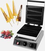 Tasofac Commercial Lolly Waffle Maker 4 Pine Tree 1750W 240V Non Stick