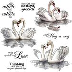 Swans For Someone Special Metal Cutting Dies Clear Stamps Card Making Crafts