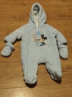 DISNEY STORE Mickey Mouse Gorgeous Snuggly Winter Snowsuit Age 0-3 Months BNWT