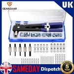 170Pcs Rivet Nut Kit & Rivnuts  Rivnut Nutsert  Kit  M3- M8 Riveter Gun