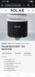 Tub/ 110 Gallon Portable Ice Bath for Cold Water Therapy Training/an Ice Bathtub