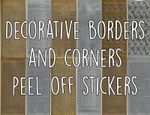 Lines & Borders Peel Off Stickers – Gold/Silver – Crafts, Cards, Scrapbooking