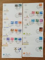 ISRAEL FDC FIRST DAY COVERS 1973 FULL TAB SET LANDSCAPES XF!!