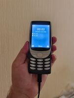 Nokia 8210 4G Bar Phone Dual SIM Black/Silver Charger Camera Colour Screen