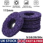 5-50x 115mm 4.5" Angle Grinder Poly Strip Wheel Discs Paint Rust Remove Abrasive