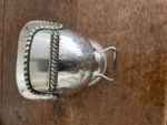 Antique Silver Plate Sugar Scuttle with Scoop.