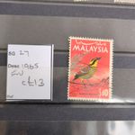 Malaysia QEII 1965 $10 sg27 f/used cat £13