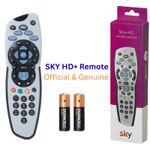 Sky Sky120 Remote Control Official Sky HD+ Duracell batteries Genuine New