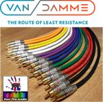Van Damme RCA CABLE PAIR Silver Plated OFC - PRO GRADE multi listing