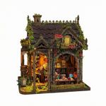 DIY Book Nook Kit Lighted Book Nook Kit Decorative for Home Library, Crafters