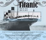 RMS TITANIC White Star Line Ocean Liner Ship 3v-Stamp Sheet #74 (2012 Tuvalu)