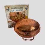 Portuguese Copper Cataplana 27.5cm 11" Unused Seafood Pan Made in Portugal Boxed
