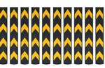 Reflective Corner Guards 10 pcs Rubber 80 cm vidaXL