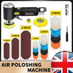 Protable Random Orbit Air Sander Pneumatic Grinding Machine For Car Polishing UK